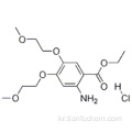 2- 아미노 -4,5- 비스 (2- 메 톡시에 톡시) 벤조산 에틸 에스테르 염산염 CAS 183322-17-0